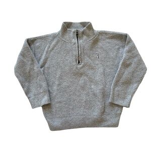 Baby Gap Gray Quarter Zip Sweater Toddler 2T